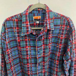 Ozark Trail Vintage Flannel SZ XLT Blue Red